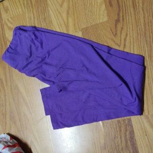 Solid Purple LuLaRoe OS Leggings